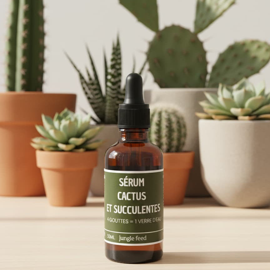 Engrais nourrissant cactus et succulentes - flacon 50ml détail - Jungle Feed