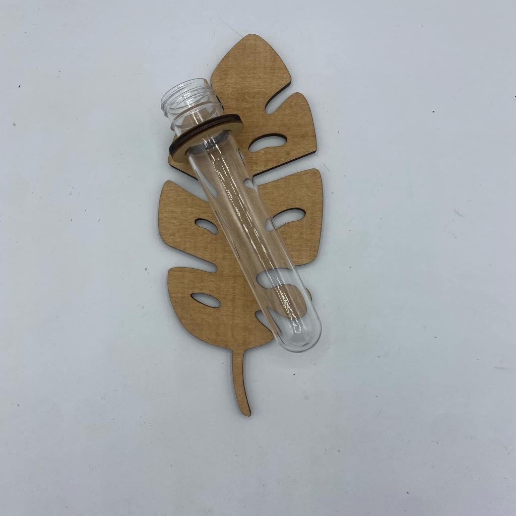 Porte-boutures muraux en bois feuille monstera - Jungle Feed