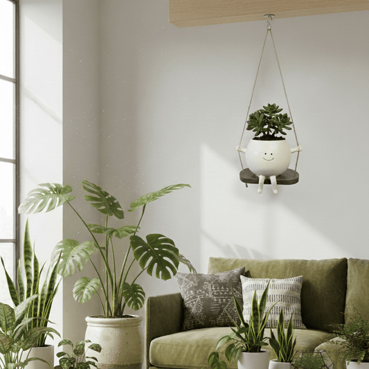 Pot de fleur petit personnage - Jungle Feed