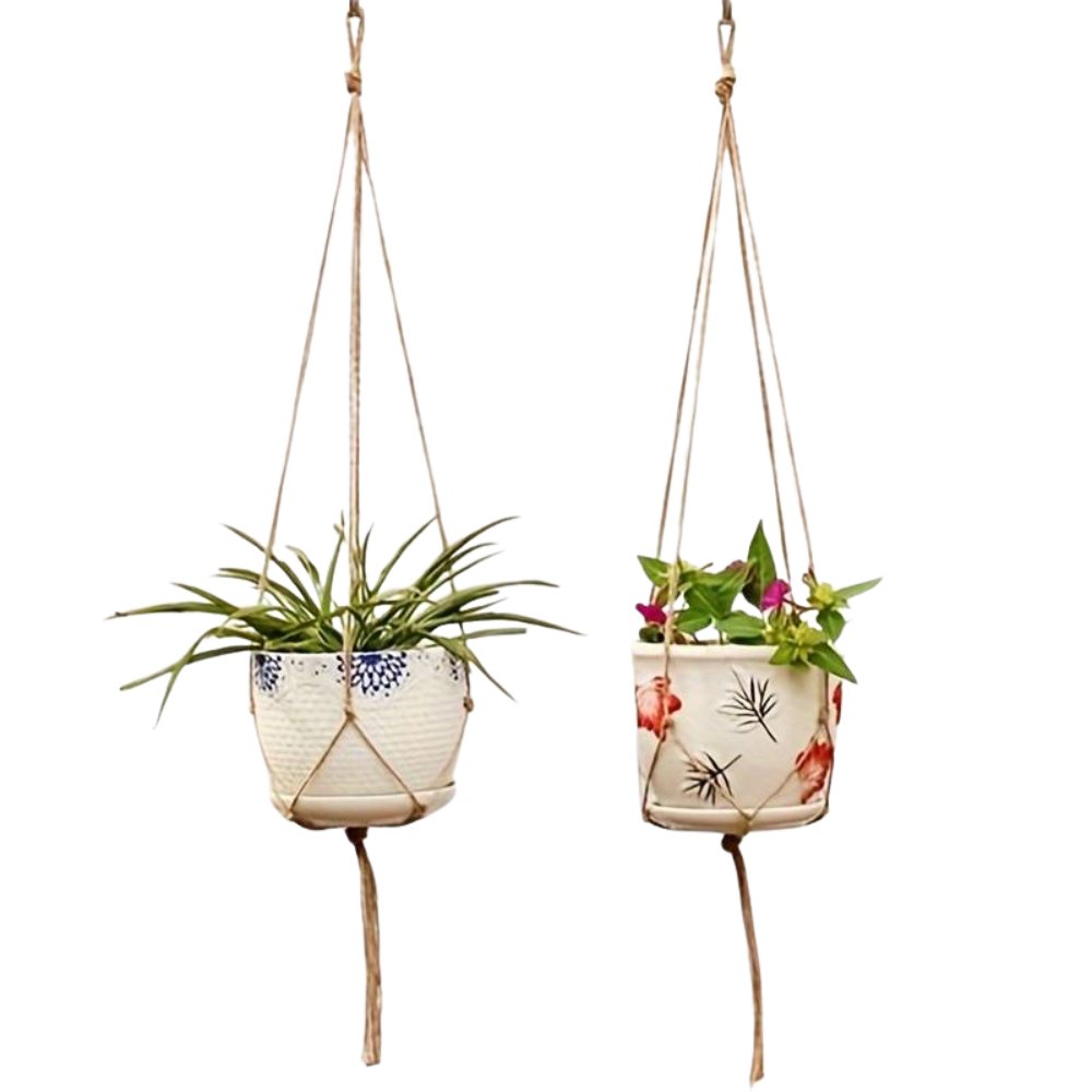 DIY macramé pot suspendu pour plantes d'intérieur - tutoriel facile - Jungle Feed