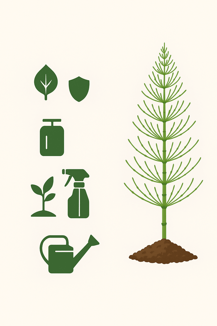 🌿 Le Purin de Prêle : Le Bouclier Naturel de vos Plantes - Jungle Feed