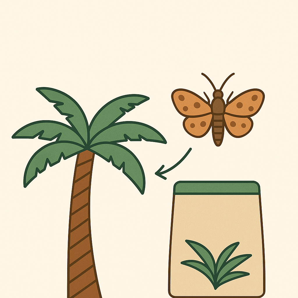 Protéger vos palmiers naturellement : la solution Jungle Palm contre les papillons ravageurs - Jungle Feed