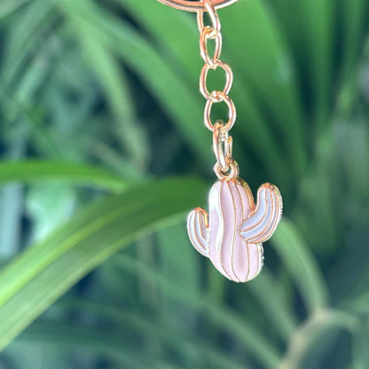 Juego de 3 llaveros metálicos de cactus