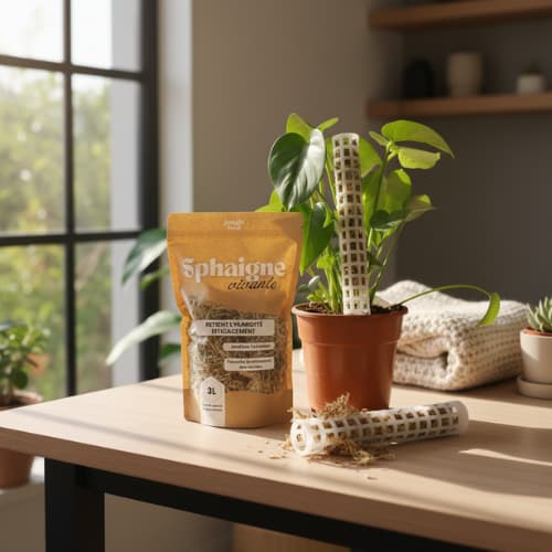 Kit Tuteur Sphaigne - 2 Tuteurs Empilables 50cm + Sphaigne 3L