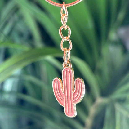 Juego de 3 llaveros metálicos de cactus