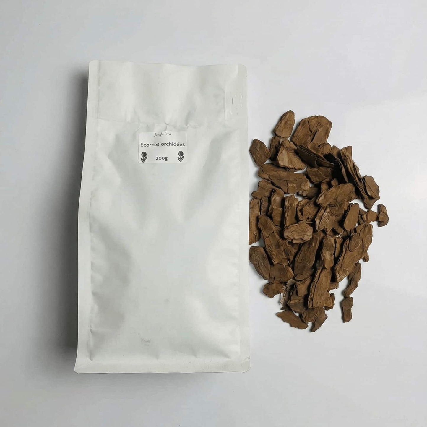 Écorce spéciale orchidées – Substrat naturel de qualité - 200 grammes - Jungle Feed