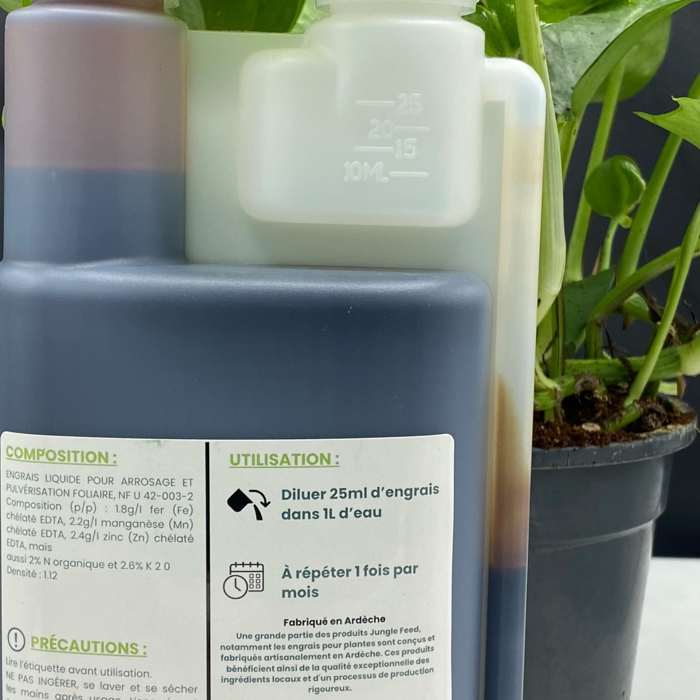 Engrais Plantes d'Intérieur et Plantes Rares 500ml - Utilisable en Agriculture Biologique | Jungle Feed - Jungle Feed