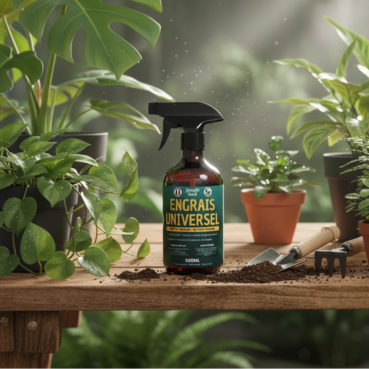 Engrais universel bio Jungle Feed prêt à l’emploi 500 ml – application foliaire rapide, convient à toutes les plantes d’intérieur et d’extérieur, formulation végétale sans odeur, fabriqué en Ardèche.