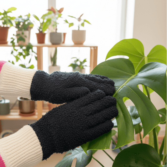 Gants de Nettoyage en Microfibre - Douceur et Efficacité pour Vos Plantes - Jungle Feed