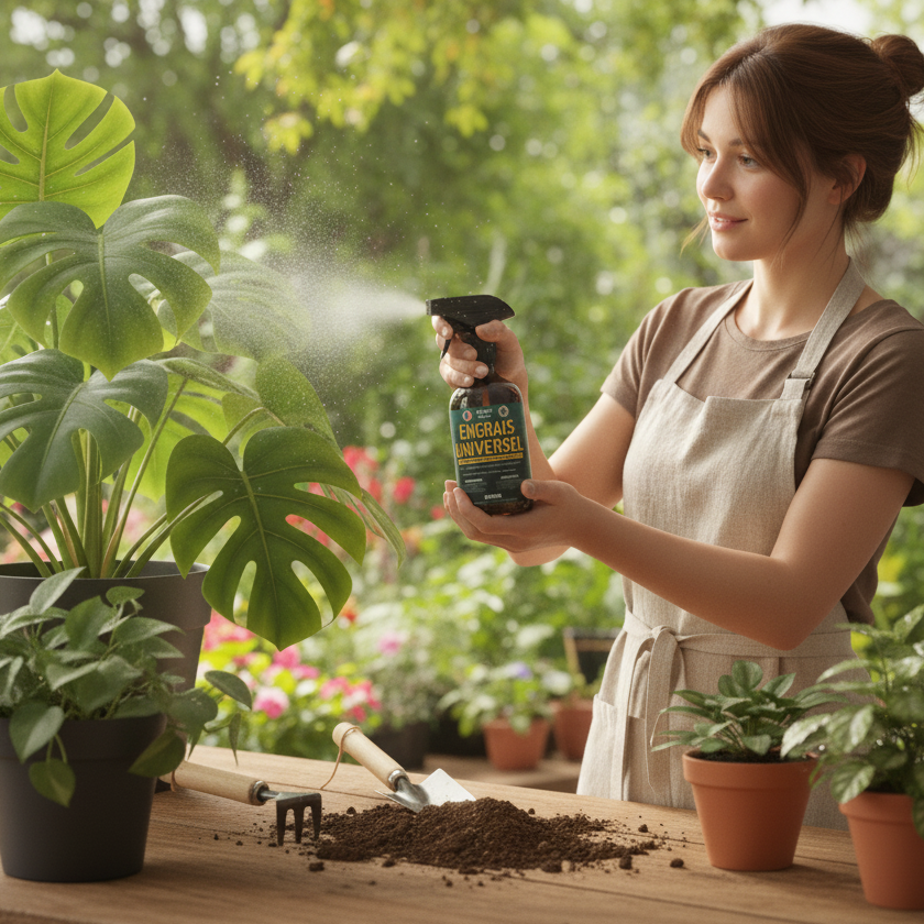 Engrais bio universel Jungle Feed 500 ml – nutrition foliaire instantanée pour toutes plantes, sans odeur, prêt à l'emploi.