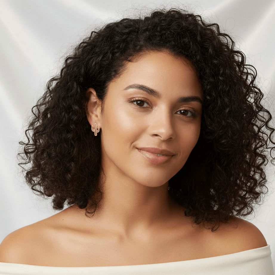 Mini Boucles d'Oreilles Cactus - Jungle Feed