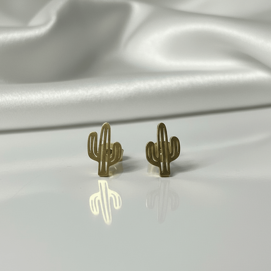 Mini Boucles d'Oreilles Cactus - Jungle Feed