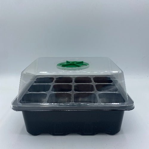 Mini Serre de Semis 12 Cavités avec Couvercle et Ventilation - Idéale pour vos semis - Jungle Feed