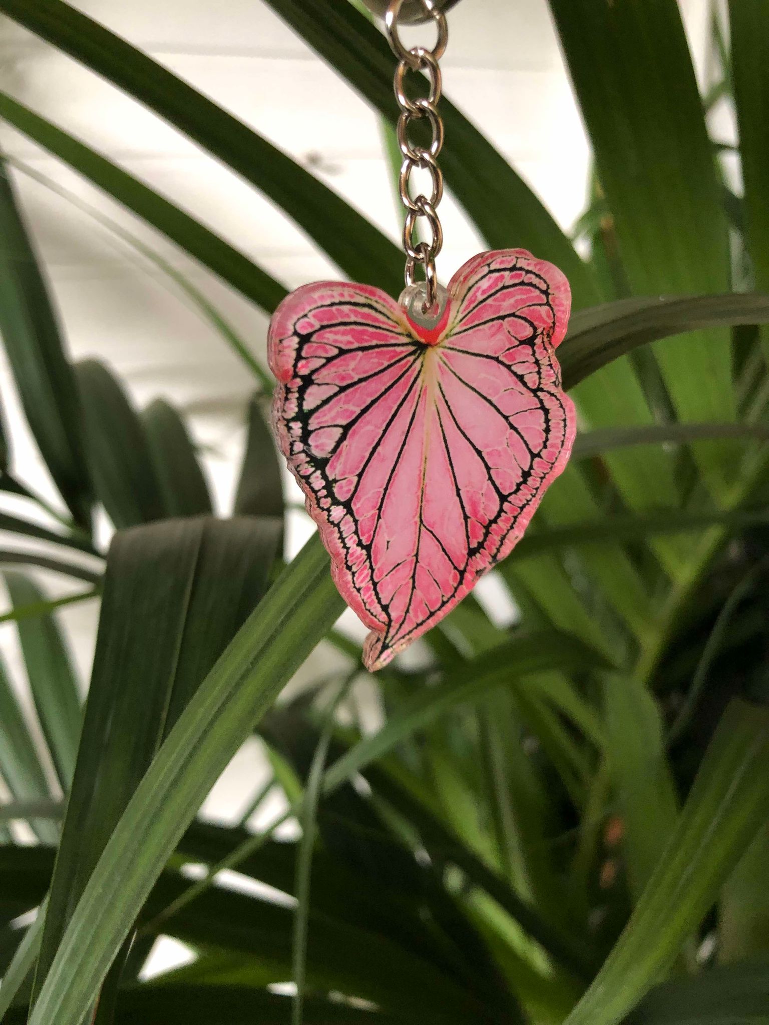 Porte - clés feuille de plante en acrylique - colorés et élégants - Jungle Feed