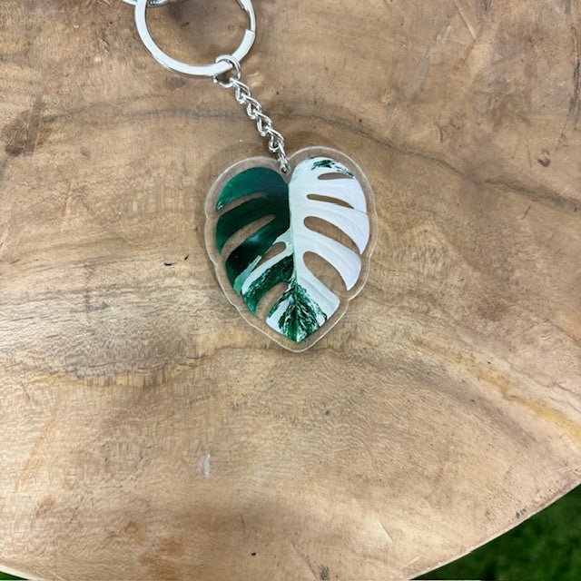 Porte - clés feuille de plante en acrylique - colorés et élégants - Jungle Feed