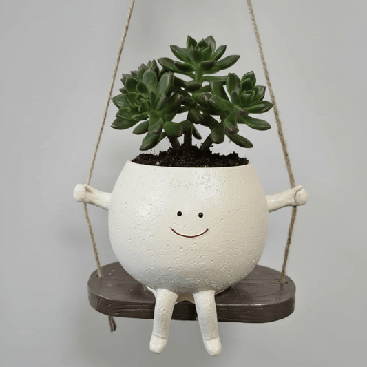 Pot de fleur petit personnage - Jungle Feed