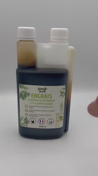 Engrais Plantes d'Intérieur et Plantes Rares 500ml - Utilisable en Agriculture Biologique | Jungle Feed