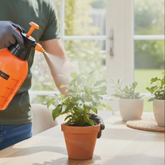 Rociador de agua para plantas: capacidad de 2 litros, potente y práctico para todas sus necesidades.