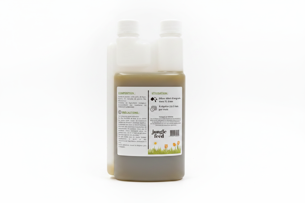 Revitalisant Gazon Jungle Feed - dosage 60ml par litre pour une pelouse dense
