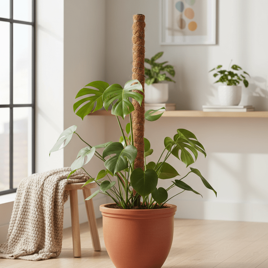 Tuteur XXL en fibre de coco pour plantes d'intérieur - Jungle Feed